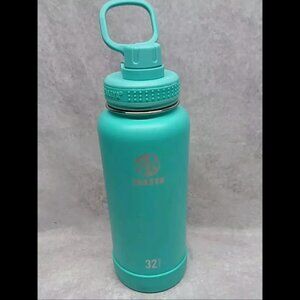 Takeya 32oz Double Wall Stainless Steel Teal Water / Beverage Bottle. AG300